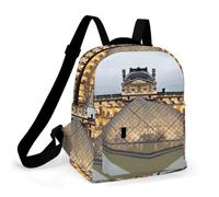 FodPand Louvre Museum in Paris Travel Backpack Daypack Laptop Bag