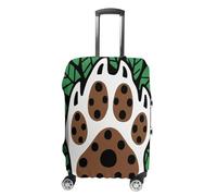 FodPand Luggage Cover for Suitcase 19-32 Inch Bear Clan Symbol Travel Suitcase Protector Vibrant Anti-Scratch Washable Luggage Sleeve with Funny Design, white, Small, Bear Clan Symbol
