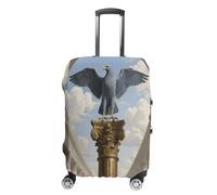 FodPand Luggage Cover for Suitcase 19-32 Inch Classical Bronze Eagle Travel Suitcase Protector Vibrant Anti-Scratch Washable Luggage Sleeve with Funny Design, white, M, Classical Bronze Eagle