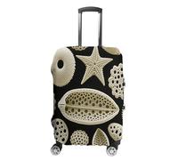 FodPand Luggage Cover for Suitcase 19-32 Inch Diatom Microscopy Travel Suitcase Protector Vibrant Anti-Scratch Washable Luggage Sleeve with Funny Design, white, L, Diatom Microscopy