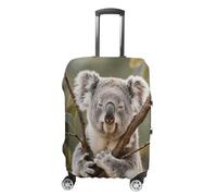 FodPand Luggage Cover for Suitcase 19-32 Inch Koala Travel Suitcase Protector Vibrant Anti-Scratch Washable Luggage Sleeve with Funny Design, white, XL, Koala