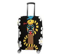 FodPand Luggage Cover for Suitcase 19-32 Inch Snake River Totem Travel Suitcase Protector Vibrant Anti-Scratch Washable Luggage Sleeve with Funny Design, white, XL, Snake River Totem