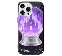 FodPand Magic Crystal Ball Phone Case for iPhone 16 Tempered Glass Hard Phone Protective Cover Anti-Scratch Shockproof Minimalist Aesthetic Case for Women & Men