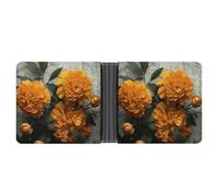 FodPand Marigold Wallet Slim Minimalist Men Wallet Durable Portable Bifold Purse PU Passcase
