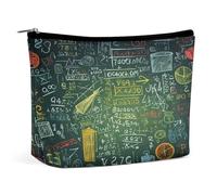 FodPand Math Question Makeup Bag Portable Travel Makeup Pouch Cosmetic Bags Zipper Bag Small Toiletry Pouch For Women