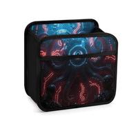 FodPand Mechanical Octopus Eyes Car Seat Organizer Backseat with Storage Pockets, Multipurpose Car Organizer Hanging, Cars Trash Bag Can,Premium PU Leather Garbage Can Large Capacity