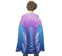 FodPand Mermaid Tail Halloween Cloak Cosplay Costumes for Adults | Soft Satin Cape Poncho, Wizard/Witch/Vampire/Knight/Royal Roleplay, Spooky Party Favor, Trick or Treat Essential Accessories