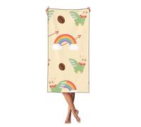 FodPand Microfiber Lightweight Beach Towel Sand Free Quick Dry Bath Towel Oversized Travel Towels Cute Unicorn Llama Beach Blanket Absorbent Thin Swim Towels for Adult Gift,27.5" x 55"