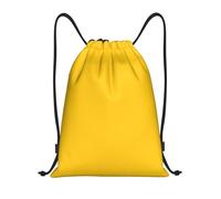 FodPand Milk Duck Yellow Drawstring Backpack Sports Gym Sackpack Waterproof Swim Bag Men Women Draw String Bag, Black, S
