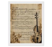 FodPand Music Notes Diamond Painting Kits for Adults Beginners 16x20 Full Drill Diamond Art with DIY Tools Square 5D Diamonds Dots Crafts Gem Art Paint by Diamonds for Home Wall Decor Relaxing Gift