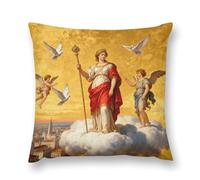 FodPand Myth Queen Throw Pillow Covers 20 "x20 Decorative Plush Pillowcase with Hidden Zipper Double-Sided Boho Farmhouse Cushion Case for Sofa Bed Chair, Holiday Decor, Home Gift