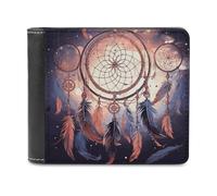 FodPand Native American Dream Catcher Wallet for Men Women, PU Leather Slim Card Holder with 8 Card Slots, Minimalist Bifold Wallet Front Pocket Wallets Stylish Purse for Travel Gift