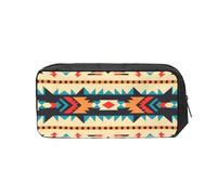 FodPand Native American Pencil Case Large Capacity Pencil Pouch With Zippers Portable Waterproof Pencil Bag Makeup Pouch Cosmetic Bag For Women Men