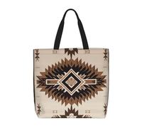 FodPand Native American Tote Bag with Zipper Waterproof Business Teacher Bag Large Computer Handbag Purse Office Briefcase Reusable Shopping Bags for Women Shoulder Bags