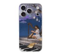 FodPand Note Cloud Tree Phone Case for iPhone 17 TPU Hard Phone Protective Cover Anti-Scratch Shockproof Minimalist Aesthetic Case for Women & Men Transparent