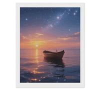 FodPand Ocean After Storm Diamond Painting Kits for Adults Beginner 5D Round Drill Full Diamonds Pictures Gem Art Kits Crafts Gift DIY Diamond Art Kits for Home Wall Decor 16"x20"