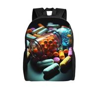 FodPand Opossum Travel Backpack for Women Men 15.6 inch Laptop Backpack Waterproof Work Business Daypack, Medicine Pills, One Size, Travel Backpacks