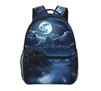 FodPand Opossum Travel Backpack for Women Men 15.6 inch Laptop Backpack Waterproof Work Business Daypack, Moonlit Night, One size