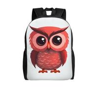 FodPand Opossum Travel Backpack for Women Men 15.6 inch Laptop Backpack Waterproof Work Business Daypack, Cute Red Owl, One Size, Travel Backpacks