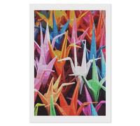 FodPand Origami Paper Cranes Diamond Painting Kits for Adults Beginners 5D Square Drill Diamond Art Kits with DIY Tools Gem Art Crafts for Home Wall Decor Living Room Bedroom Office Decoration 8x12