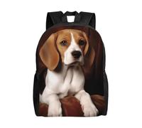 FodPand ovely Pet Dog Beagle Laptop Backpack for Men Women College Backpacks Water-resistant Lightweight Travel Bag Business Rucksack Large Capacity Hiking Daypack Bookbag Gift