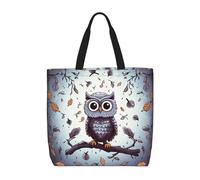 FodPand Owl Tree Branches Tote Bag with Zipper Waterproof Business Teacher Bag Large Computer Handbag Purse Office Briefcase Reusable Shopping Bags for Women Shoulder Bags