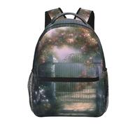 FodPand Patriotic Firefighter Travel Backpack for Women Men 15.6 inch Laptop Backpack Waterproof Work Business Daypack, Secret Garden, One size