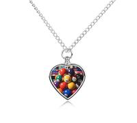 FodPand Personalized Pet Urn Necklace for Ashes Titanium Steel Color Billiards Cremation Jewelry with Funnel Kit Memorial Necklace Keepsake Gift Custom Photo Pendant for Dogs Cats Loved Ones