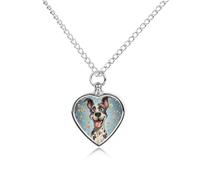 FodPand Personalized Pet Urn Necklace for Ashes Titanium Steel Fun Dogs Cremation Jewelry with Funnel Kit Memorial Necklace Keepsake Gift Custom Photo Pendant for Dogs Cats Loved Ones