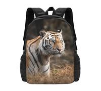 FodPand Petals Garden Leaves Travel Backpack for Women Men 15.6 inch Laptop Backpack Waterproof Work Business Daypack, Wildlife Tiger, One Size, Travel Backpacks