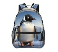 FodPand Petals Garden Leaves Travel Backpack for Women Men 15.6 inch Laptop Backpack Waterproof Work Business Daypack, Penguin, One Size, Travel Backpacks