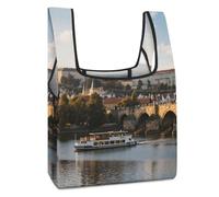 FodPand Prague Castle Reusable Grocery Bags Tote Bags