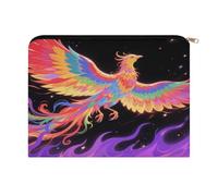 FodPand Radiant Phoenix Travel Makeup Bag, Aesthetic Portable Cosmetic Bags with Zipper, Makeup Pouch, Cute Travel Toiletry Bag Skincare Bags for Women