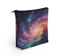 FodPand Rainbow Spiral Abyss Makeup Bag with Sturdy Zipper，Linen Material Storage Bag,Large Capacity And Multi-Purpose Cosmetic Bag for Daily Life, Travel, Outings, Business Trips And Other Occasions