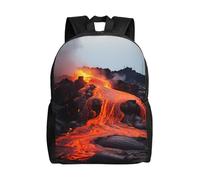FodPand Red Hot Lava from Kilauea Volcano Travel Backpack for Women Men Lightweight Laptop Backpack 16 Inch Water Resistant Computer Bag Large College Bookbag Casual Daypack for Business, Hiking