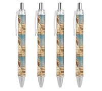 FodPand Retractable Ballpoint Pens with Pocket Clip Black Gel Pen 0.5mm Fine Point Quick-Dry Liquid Ink Sphinx Rollerball Pens Smooth Writing Office Supplies for Journaling Note Taking