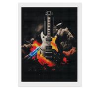 FodPand Rock Music Diamond Painting Kits for Adults Beginners 5D Square Drill Diamond Art Kits with DIY Tools Gem Art Crafts for Home Wall Decor Living Room Bedroom Office Decoration 12x16