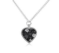 FodPand Rose Gothic Urn Necklace for Ashes Personalized Pet Cremation Jewelry Dogs Cats Remembrance Jewelry Heart Shaped Urn Pendant for Puppy Pet Memorial Keepsake Jewelry