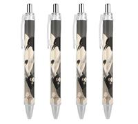 FodPand Samurai Sword Draw Ballpoint Pens Fine Point Smooth Writing Pen Retractable Ball Point Pens 0.5mm Black Ink Pen Office Supplies Gifts for Men Women 4 PCS