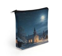 FodPand Silent Night Makeup Bag with Sturdy Zipper，Linen Material Storage Bag,Large Capacity And Multi-Purpose Cosmetic Bag for Daily Life, Travel, Outings, Business Trips And Other Occasions