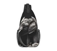 FodPand Sling Bag For Women Men Crossbody Shoulder Bag Sling Backpack Elephant And Butterfly Chest Bag Travel Hiking Casual Sport Daypack