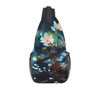 FodPand Sling Bag For Women Men Crossbody Shoulder Bag Sling Backpack There Are Different Little Flowers Chest Bag Travel Hiking Casual Sport Daypack