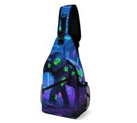 FodPand Sling Bag Lightweight Crossbody Chest Pack Elephant Travel Shoulder Bag with Adjustable Strap