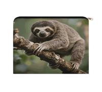 FodPand Slow Loris Travel Makeup Bag, Aesthetic Portable Cosmetic Bags with Zipper, Makeup Pouch, Cute Travel Toiletry Bag Skincare Bags for Women