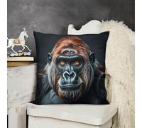 FodPand Soft Plush A Gorilla Couch Pillow Covers 18x18 Decorative Square Body Pillow Case with Hidden Zipper Skin-Friendly & Anti-Pilling Cushion Cover for Living Room Bedroom Sofa Patio
