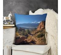 FodPand Soft Plush Pikes Peak Colorado Couch Pillow Covers 18x18 Decorative Square Body Pillow Case with Hidden Zipper Skin-Friendly & Anti-Pilling Cushion Cover for Living Room Bedroom Sofa Patio