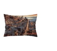 FodPand Soft Plush San Francisco Pillow Protector with Zipper Breathable Body Pillowcases 12x20 Decorative Throw Pillow Covers Cushion Case Farmhouse Home Decor for Sofa Couch Bed Chair