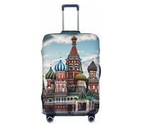 FodPand St Basil Cathedral Red In Moscow Travel Luggage Cover Elastic Suitcase Cover Protector Anti-Scratch Luggage Protector Universal Washable Travel Sleeve Baggage Case Fits 18-32 Inch Suitcase