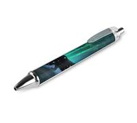FodPand Star Panther Bamboo Ballpoint Pens Fine Point Smooth Writing Pen Retractable Ball Point Pens 0.5mm Black Ink Pen Office Supplies Gifts for Men Women 1 PCS