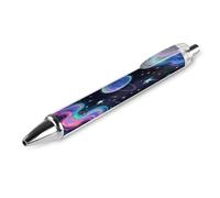 FodPand Starry Cosmos Ballpoint Pens Fine Point Smooth Writing Pen Retractable Ball Point Pens 0.5mm Black Ink Pen Office Supplies Gifts for Men Women 1 PCS